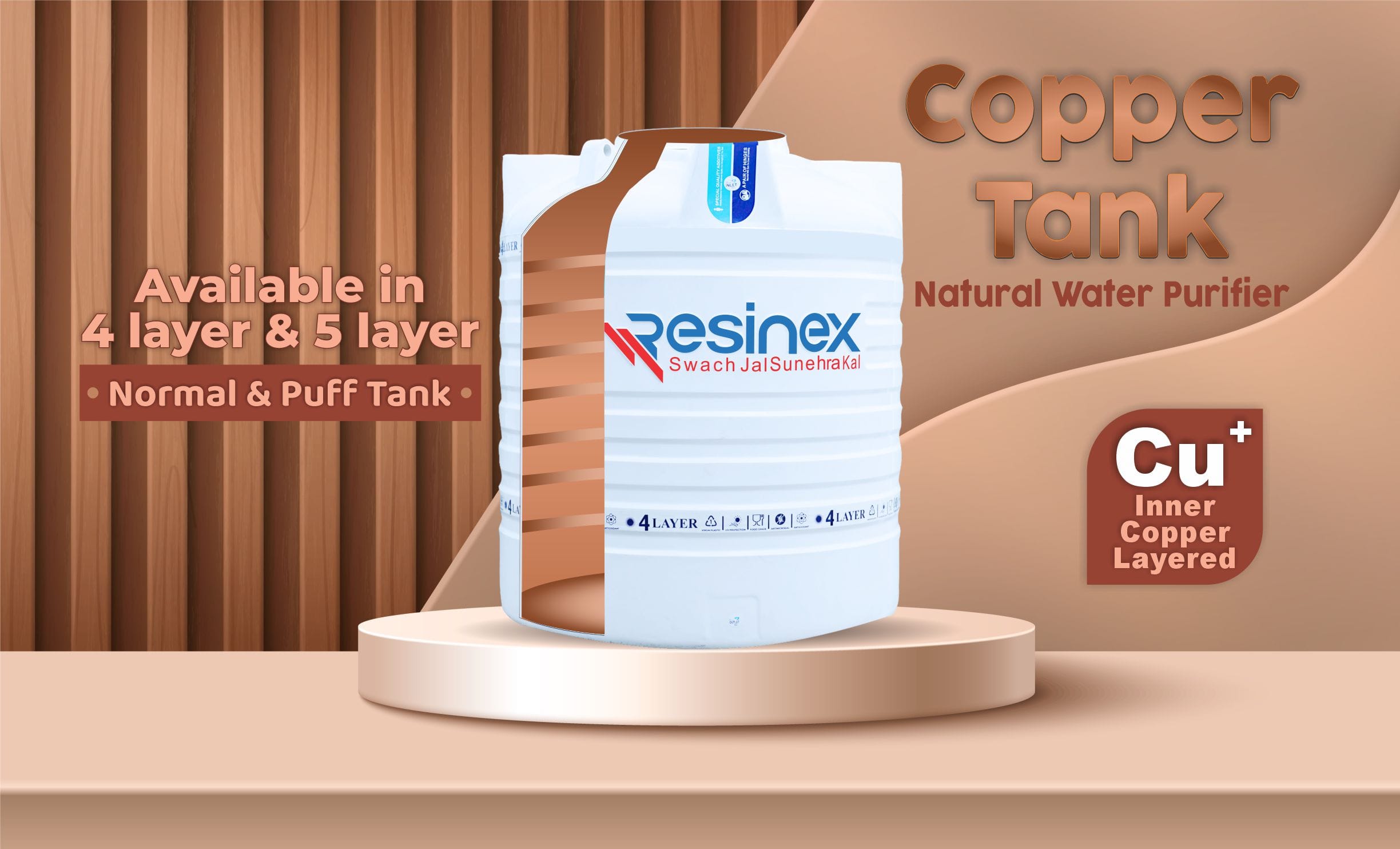 Resinex Copper Tank 4 Layer